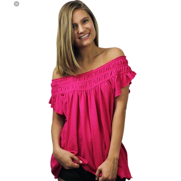 NWT FREE PEOPLE Ruffled Coconut Gathered Top - Picture 3 of 4